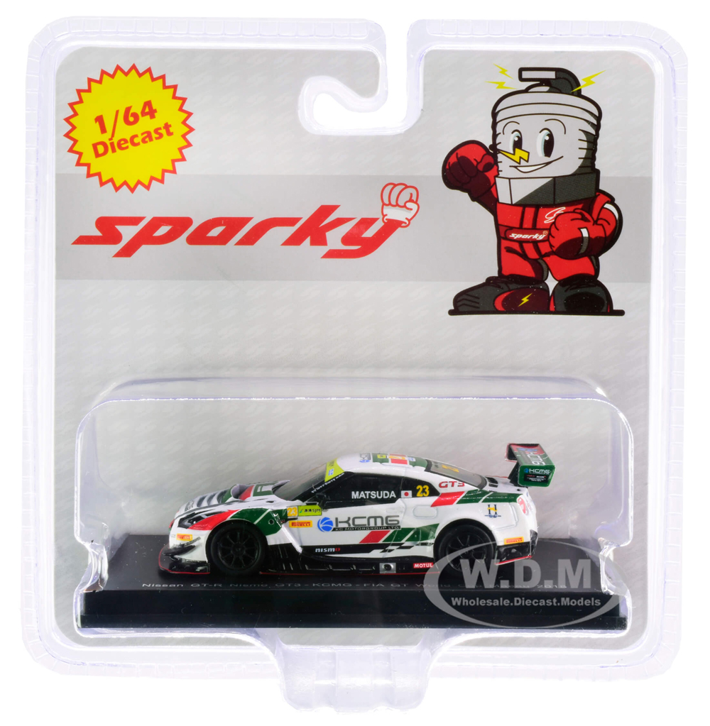 Image of Nissan GT-R Nismo GT3 23 Tsugio Matsuda KCMG FIA GT World Cup Macau (2018) 1/64 Diecast Model Car by Sparky