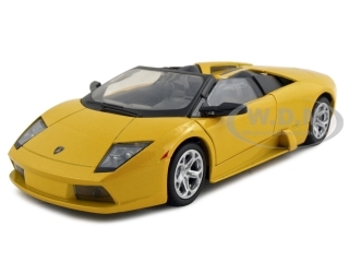 Lamborghini Murcielago Roadster Yellow 1/24 Diecast Model Car By Motormax