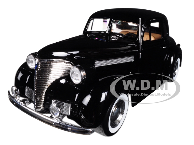 Image of 1939 Chevrolet Coupe Black 1/24 Diecast Model Car by Motormax