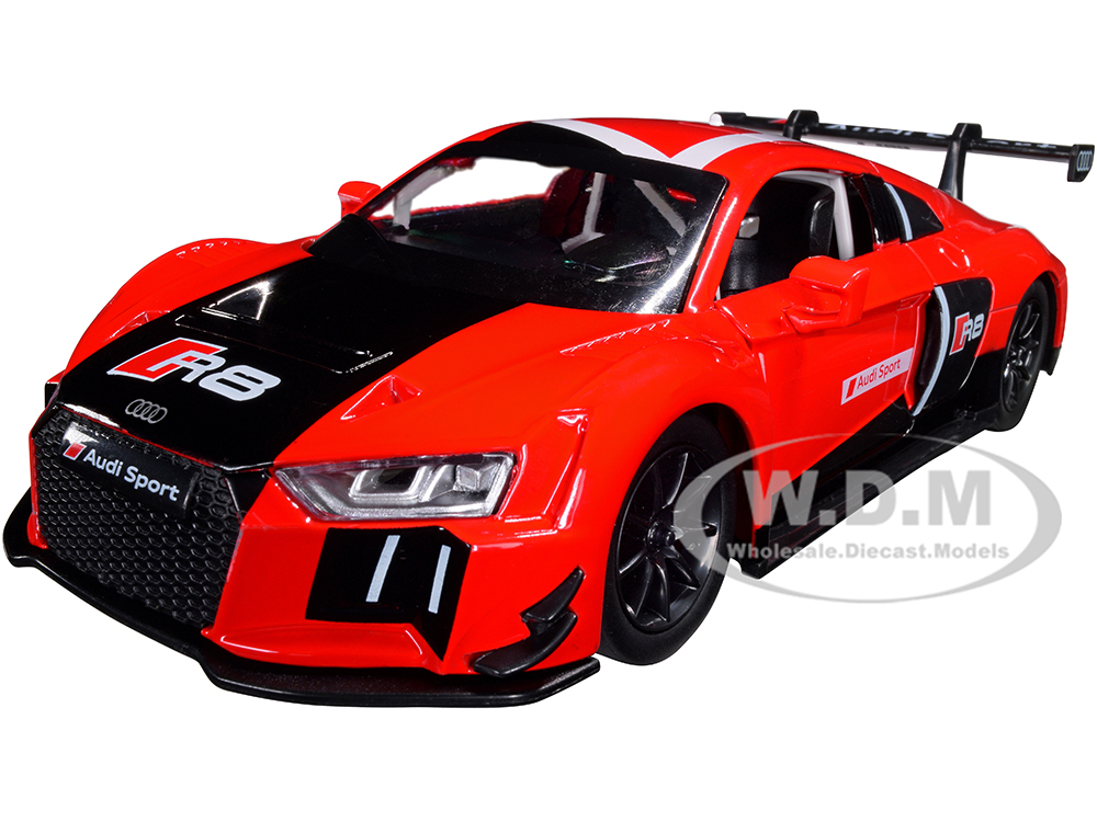 Audi R8 LMS Red and Black 1/24 Diecast Model Car by Optimum Diecast