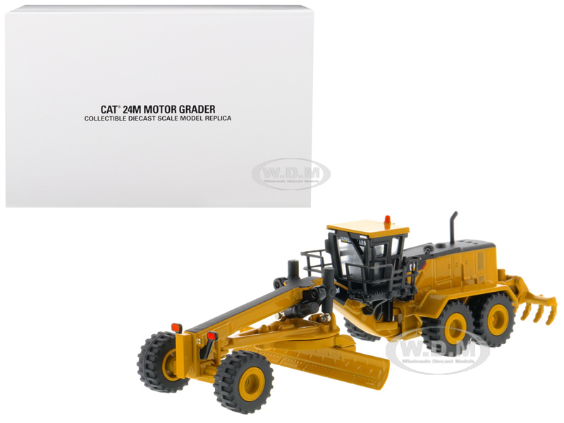 Cat Caterpillar 24m Motor Grader "elite Series" 1/125 Diecast Model By Diecast Masters