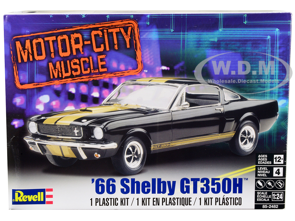 Level 4 Model Kit Shelby Mustang GT350H "Motor-City Muscle" 1/24 Scale Model Car by Revell