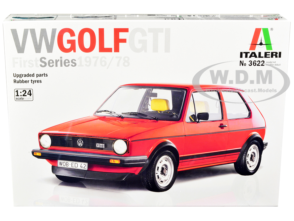 Skill 3 Model Kit 1976-78 Volkswagen Golf GTI First Series 1/24 Scale Model by Italeri