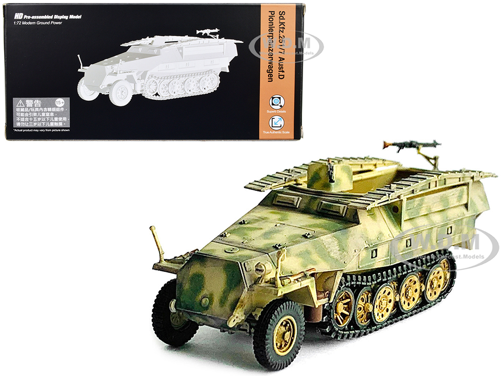 German Sd.Kfz. 251/7 Ausf.D Pionierpanzerwagen Armored Vehicle NEO Dragon Armor Series 1/72 Plastic Model By Dragon Models