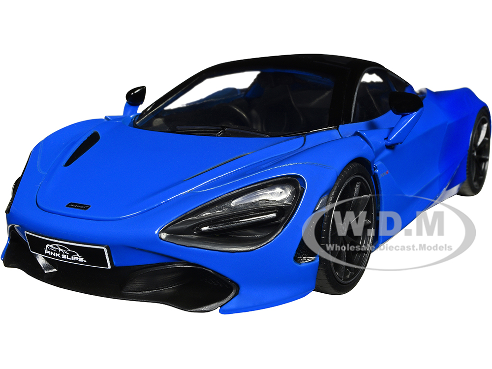 McLaren 720S Blue and Dark Blue with Black Top Pink Slips Series 1/24 Diecast Model Car by Jada