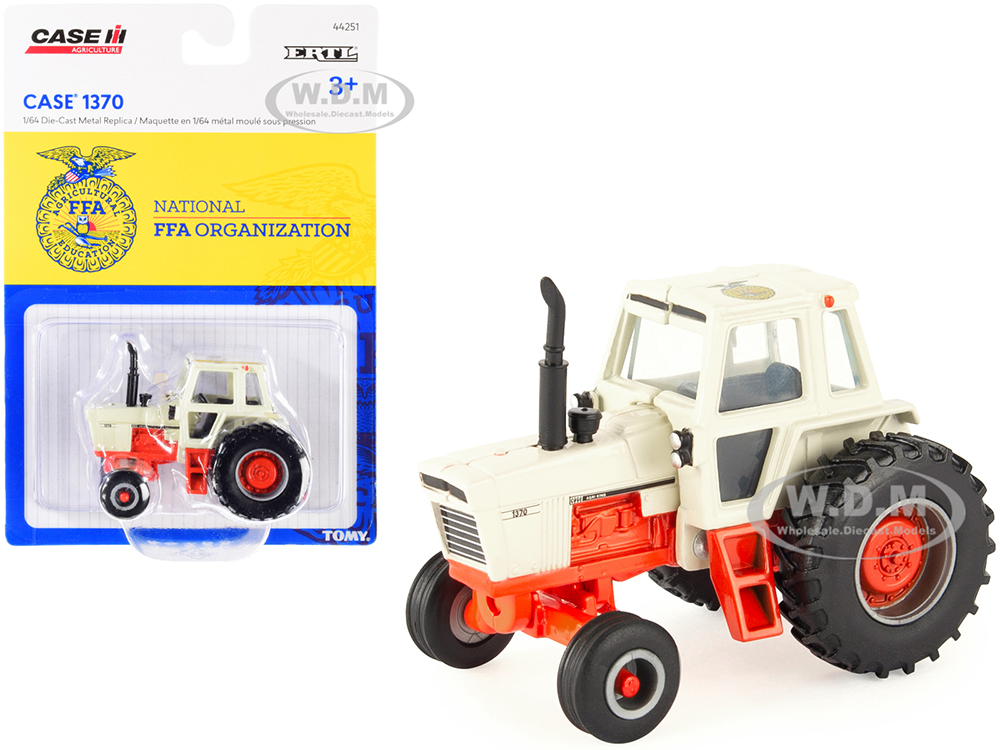 Case 1370 Tractor Beige and Orange with "National FFA Organization" Logo "Case IH Agriculture" Series 1/64 Diecast Model by ERTL TOMY