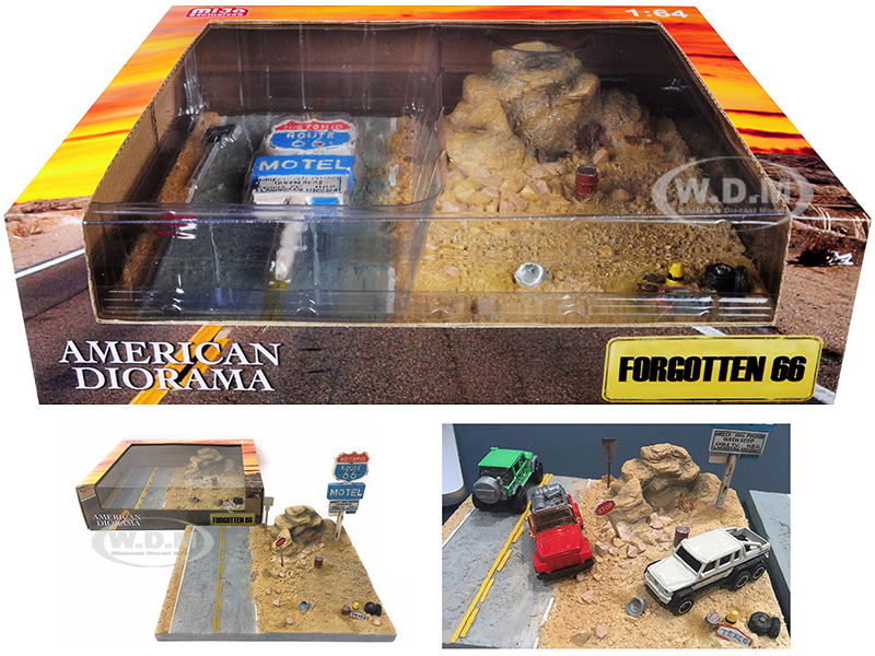 Image of "Forgotten 66" Resin Diorama for 1/64 Scale Models by American Diorama