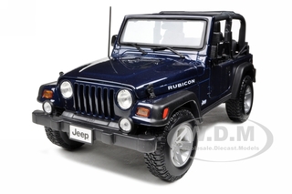 Jeep Wrangler Rubicon Deep Blue 1/18 Diecast Model Car by Maisto