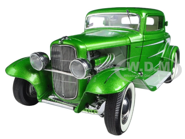Image of 1932 Ford Grand National Deuce Series 6 Last in Series Synergy Green Metallic Limited Edition to 996pcs 1/18 Diecast Model Car by Acme