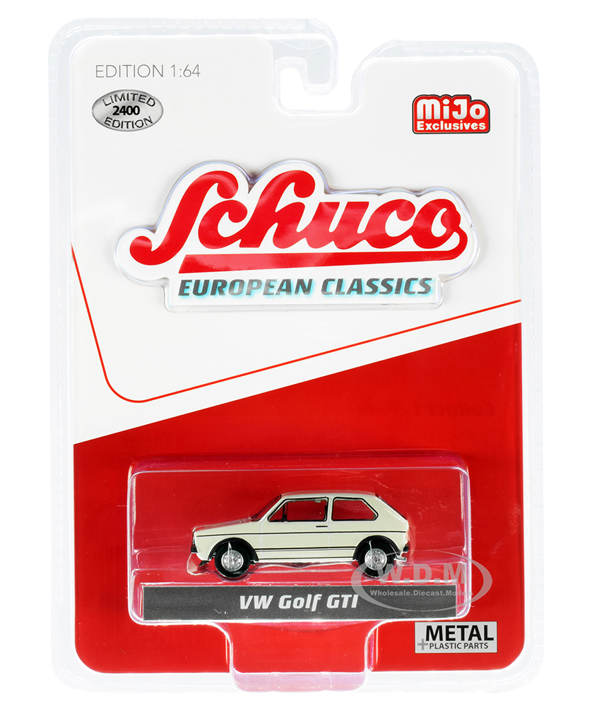 Image of Volkswagen Golf GTI Cream "European Classics" Series Limited Edition to 2400 pieces Worldwide 1/64 Diecast Model Car by Schuco