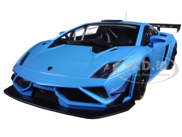 Image of Lamborghini Gallardo GT3 FL2 2013 Blue 1/18 Model Car by Autoart