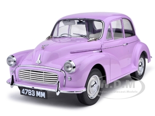 1960 Morris Minor 1000 Saloon Millionth Lilac/Pink 1/12 Diecast Car Model by Sunstar
