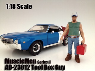 Image of Musclemen "Tool Box Guy" Figure For 118 Scale Models by American Diorama