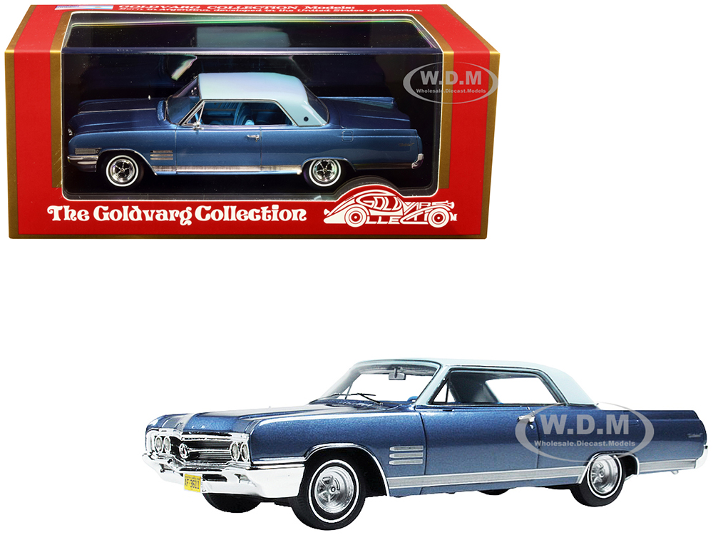 1964 Buick Wildcat Diplomat Blue Metallic with Light Blue Top Limited Edition to 220 pieces Worldwide 1/43 Model Car by Goldvarg Collection