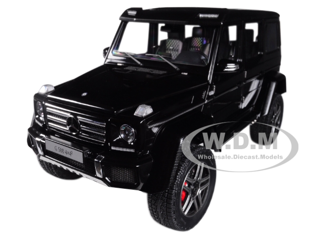 Mercedes Benz G500 4X4 2 Gloss Black 1/18 Model Car by Autoart