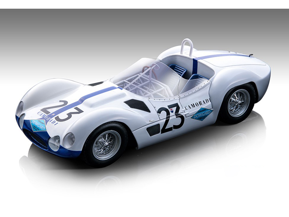 Maserati Birdcage Tipo 61 23 Stirling Moss - Dan Gurney 12 Hours of Sebring (1960) Limited Edition to 90 pieces Worldwide 1/18 Model Car by Tecnomode