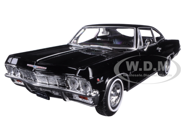 1965 Chevrolet Impala SS 396 Black "NEX Models" 1/24 Diecast Model Car by Welly