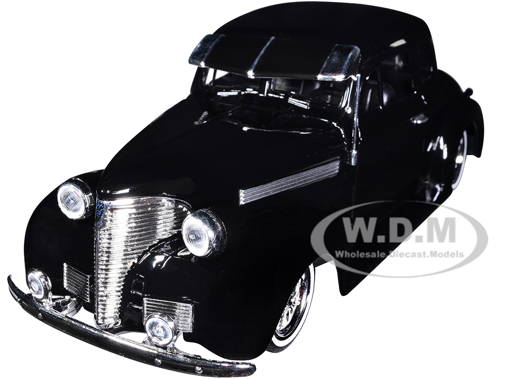 1939 Chevrolet Coupe Lowrider Black "Get Low" Series 1/24 Diecast Model Car by Motormax