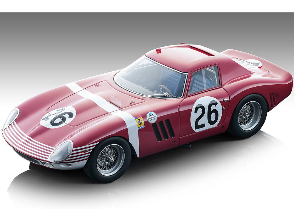 Ferrari 250 GTO #26 Pedro Rodriguez - Nino Vaccarella 12 Hours of Reims (1964) Mythos Series Limited Edition to 60 pieces Worldwide 1/18 Model Car by Tecnomodel