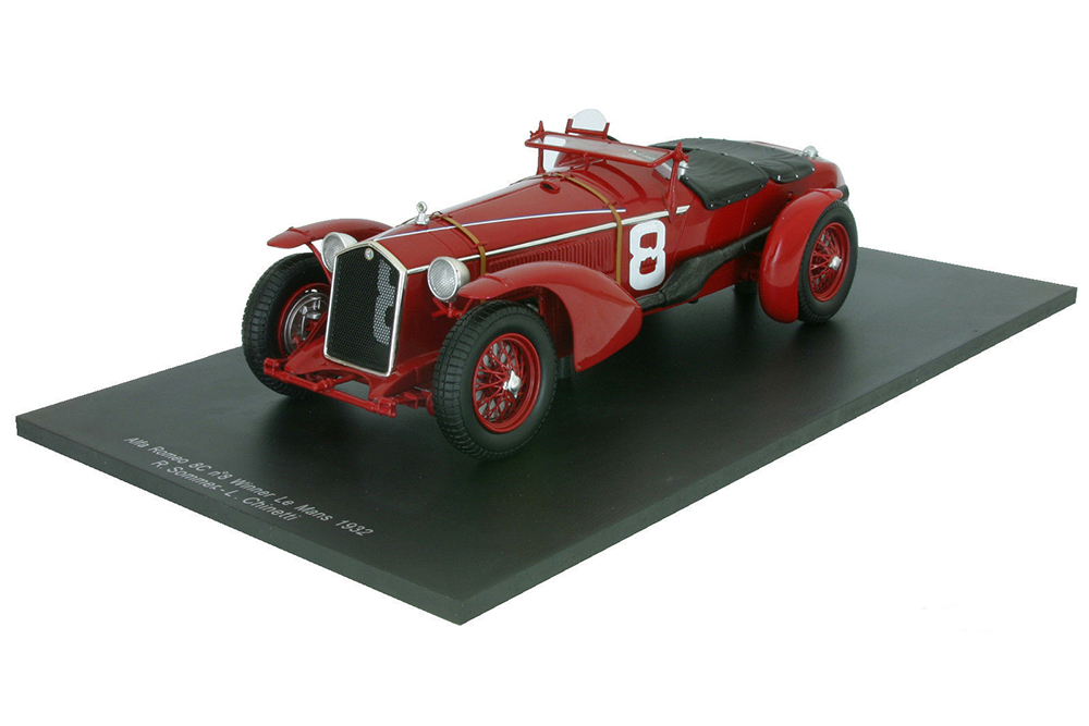 1932 Alfa Romeo 8C 8 Lemans Winner R.Sommer / L.Chinetti 1/18 Model Car by Spark