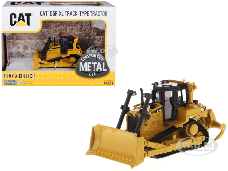 Cat Caterpillar D6r Xl Track-type Tractor Dozer 1/64 Diecast Model By Diecast Masters