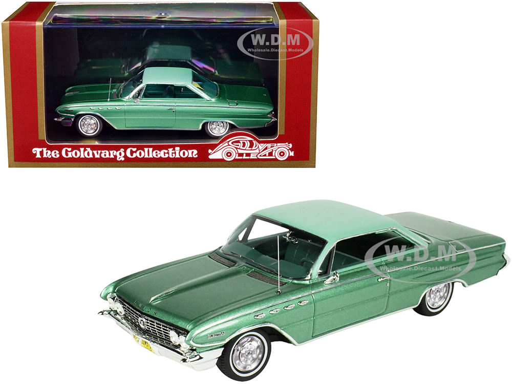 1961 Buick Electra Dublin Green Metallic with Vinyl Green Top Limited Edition to 250 pieces Worldwide 1/43 Model Car by Goldvarg Collection