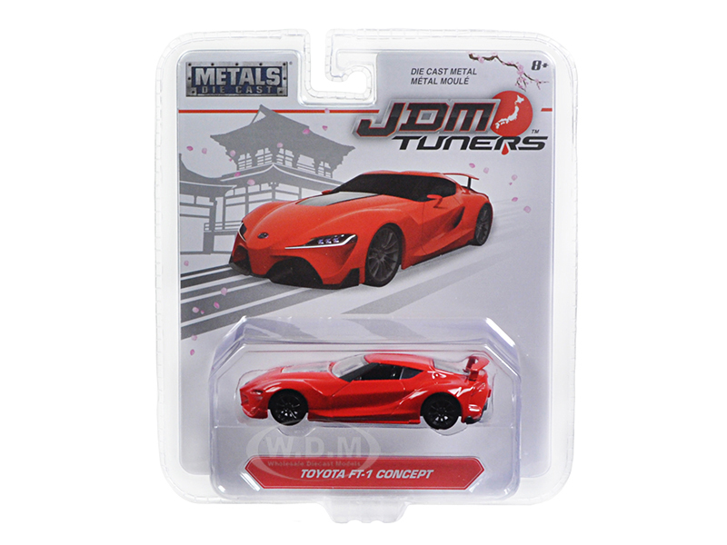 Toyota Ft-1 Concept Red "jdm Tuners" 1/64 Diecast Model Car By Jada