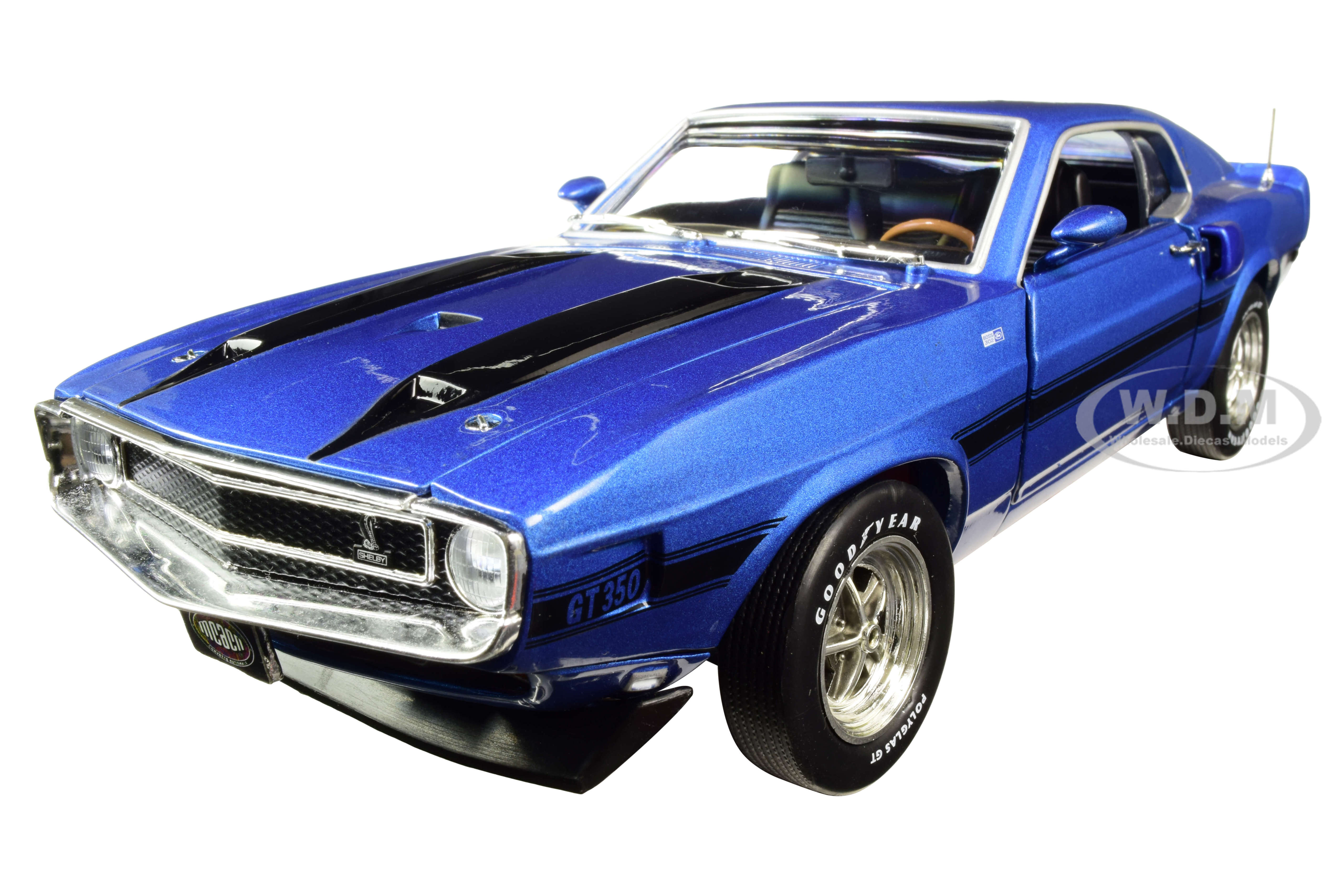 Image of 1969 Ford Mustang Shelby GT-350 Fastback Pilot Car Acapulco Blue Metallic with Black Stripes "Muscle Car &amp; Corvette Nationals" (MCACN) "50th Anni