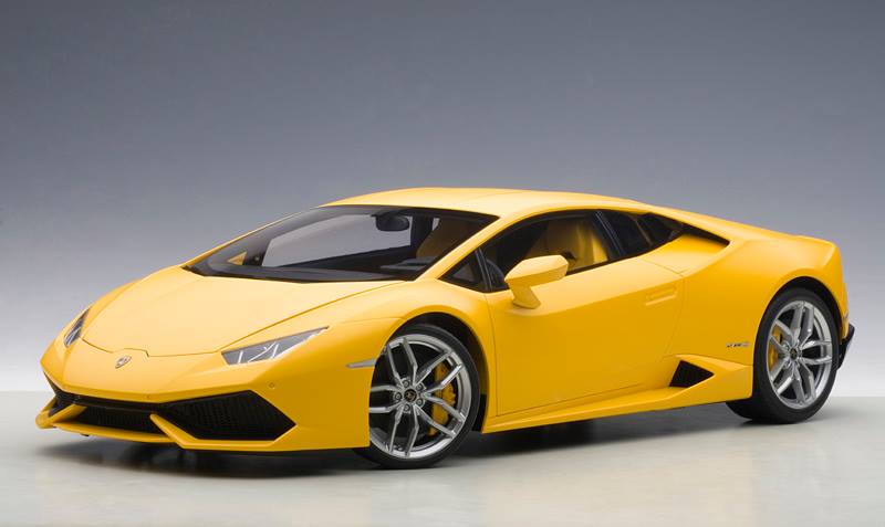 Lamborghini Huracan Lp610-4 Giallo Horus/matt Yellow 1/12 Model Car By Autoart