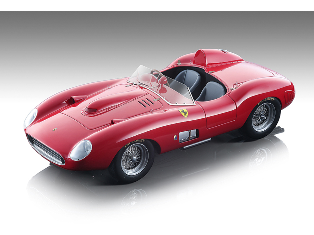 1957 Ferrari 335S Red Press Version Mythos Series Limited Edition to 145 pieces Worldwide 1/18 Model Car by Tecnomodel