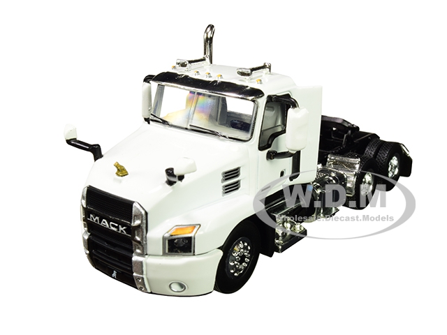 Mack Anthem Day Cab Tractor Truck Arctic White 1/64 Diecast Model By First Gear