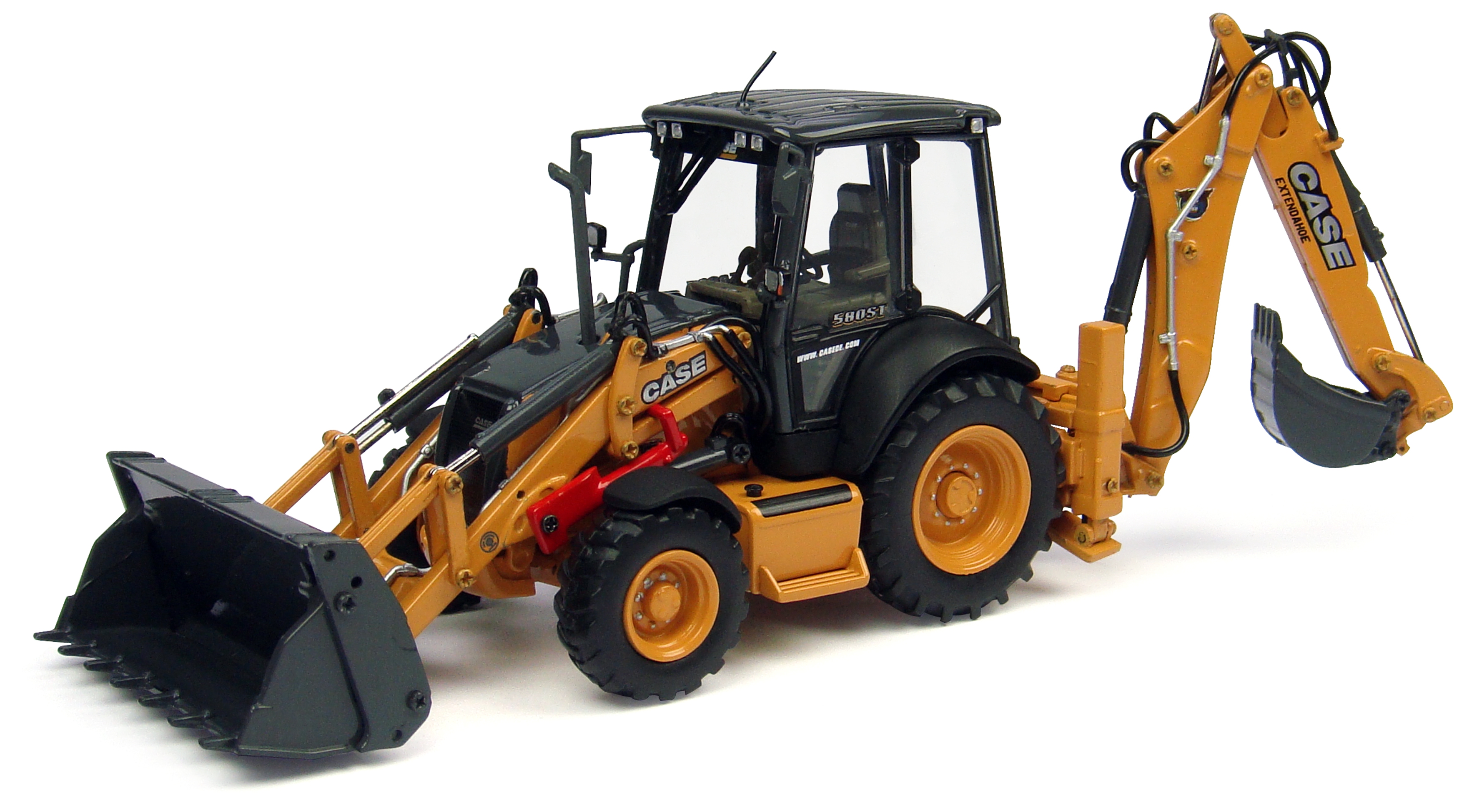 Image of Case 580ST Backhoe Loader 1/50 Diecast Model by Universal Hobbies