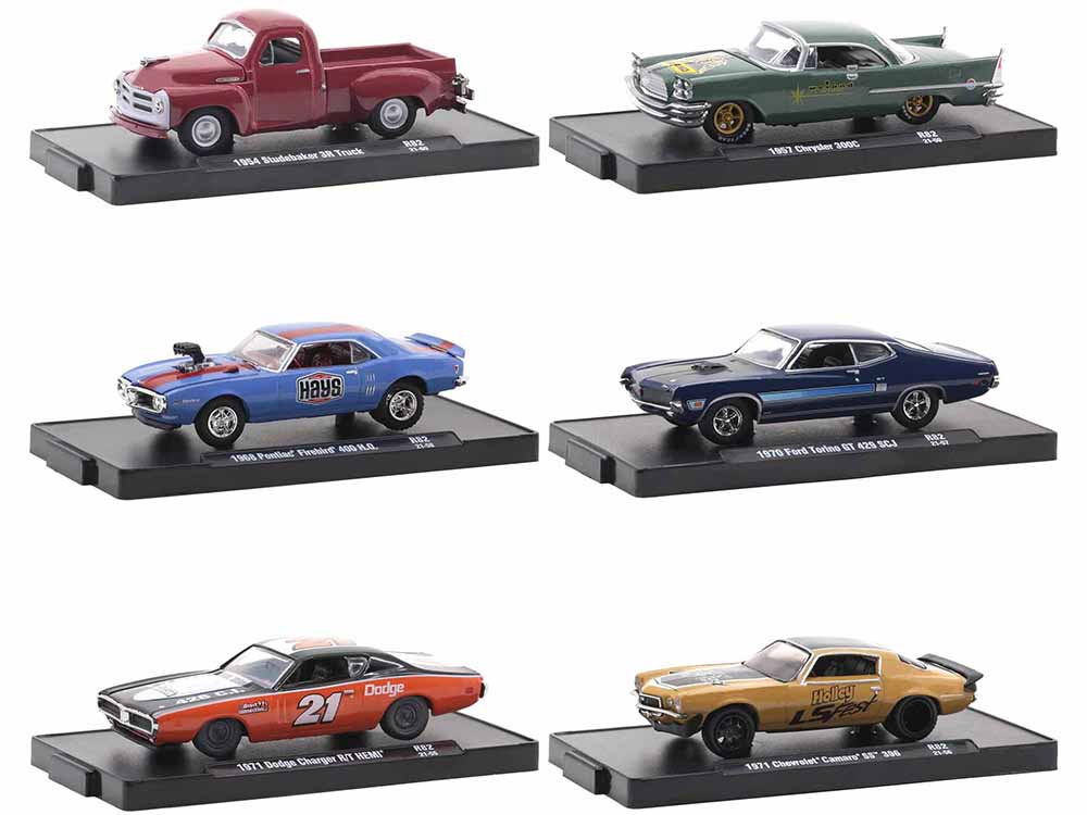 "Auto-Drivers" Set of 6 pieces in Blister Packs Release 82 Limited Edition to 9600 pieces Worldwide 1/64 Diecast Model Cars by M2 Machines