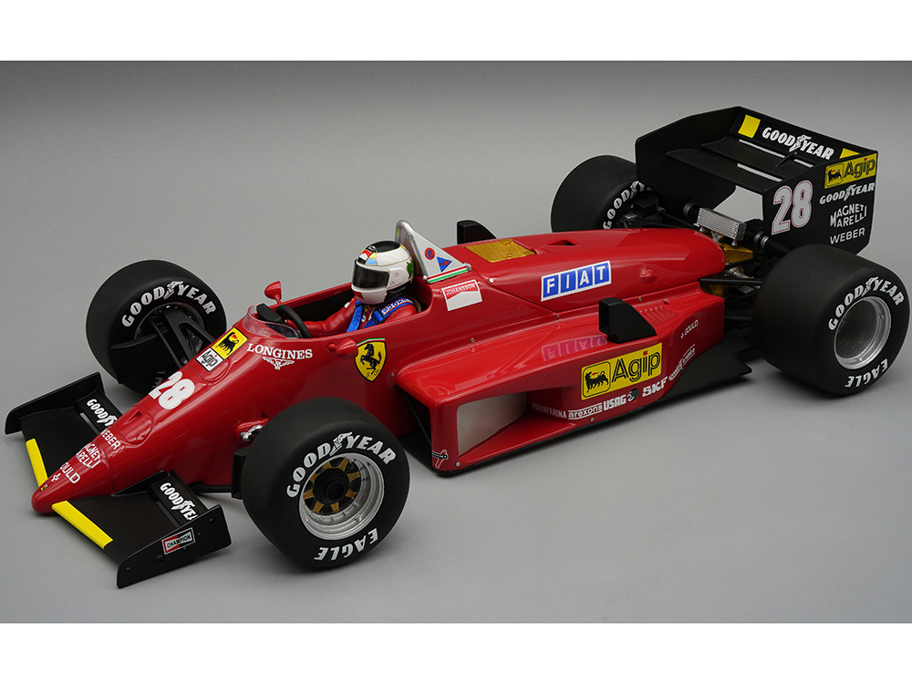 Ferrari 156-85 #28 Stefan Johansson Formula One F1 German GP (1985) with Driver Mythos Series Limited Edition to 80 pieces Worldwide 1/18 Model Car by Tecnomodel