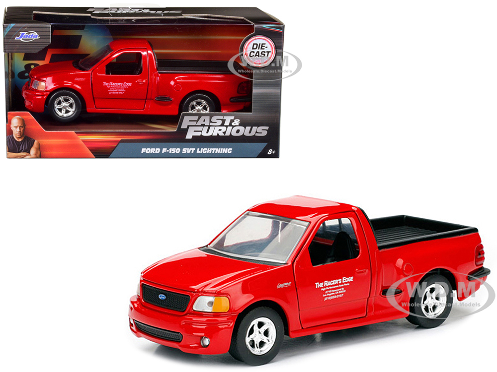 Brians 1999 Ford F-150 SVT Lightning Pickup Truck Red Fast & Furious Movie 1/32 Diecast Model Car by Jada