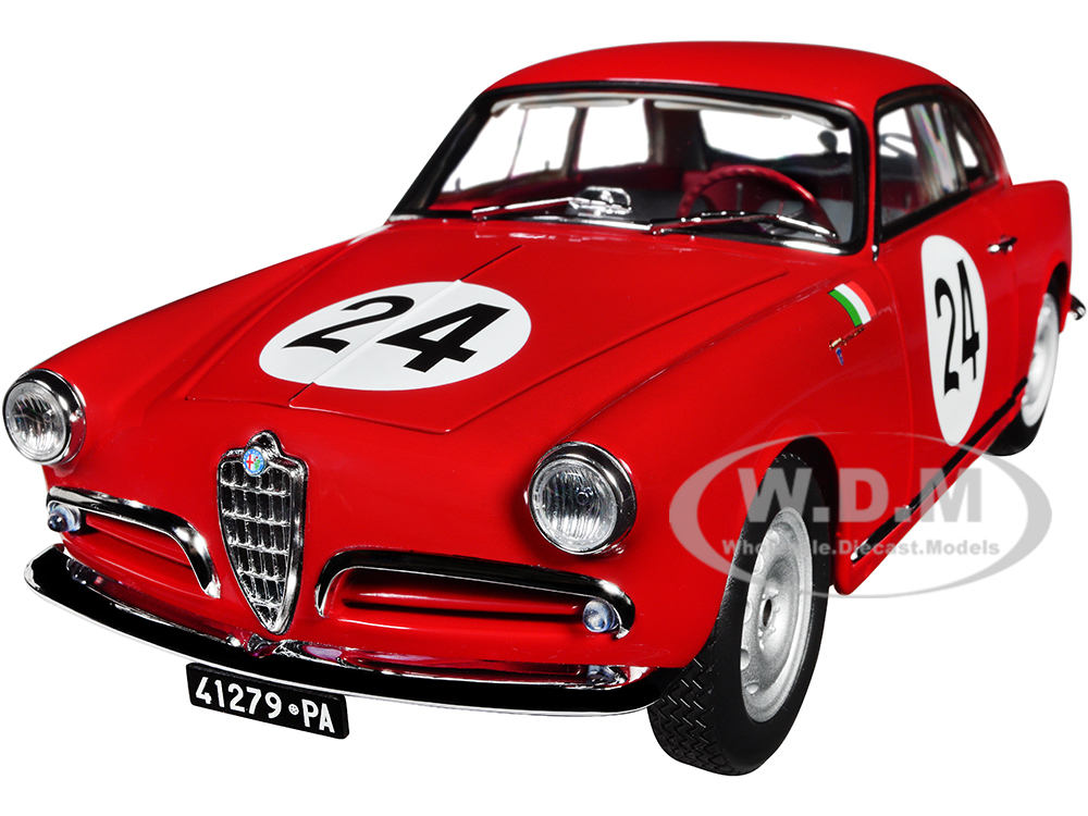 Alfa Romeo Giulietta SV 24 Nini Todaro - Nessuno GT1.3 Class Winner Targa Florio (1958) 1/18 Diecast Model Car By Kyosho