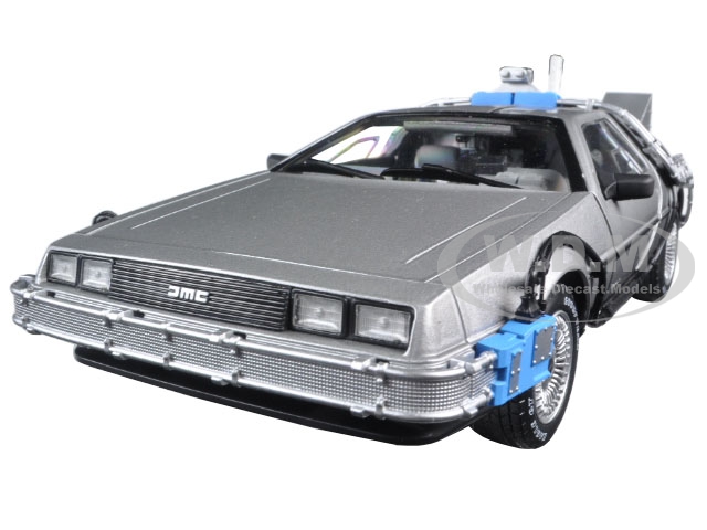 Back To The Future Time Machine Delorean with Mr. Fusion 1/18 Diecast Model Car by Hot Wheels
