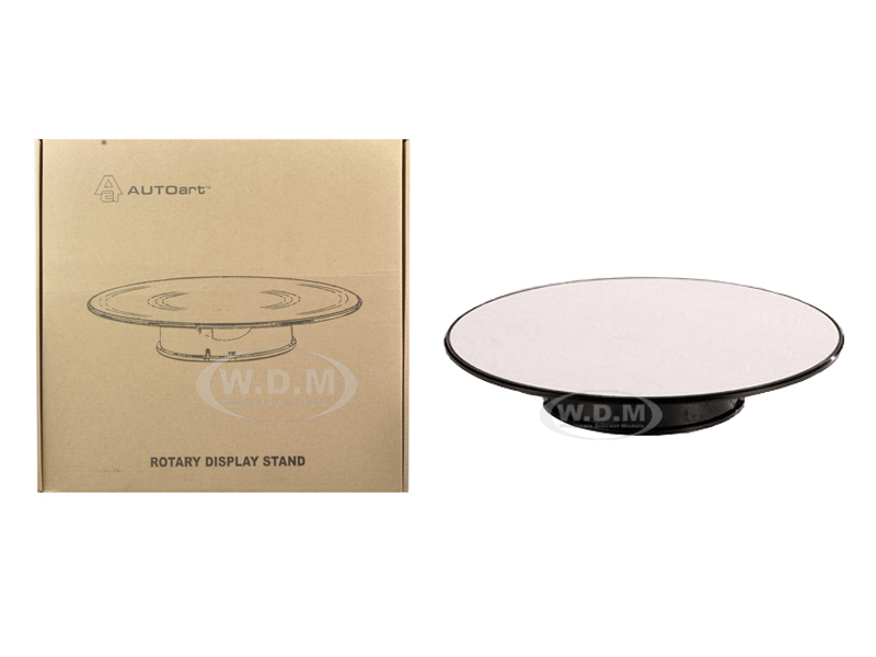 Image of Rotary Display Stand Large 1/18 Scale 12 Inches Wide with Mirror Top by Autoart