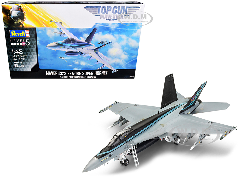 Level 5 Model Kit Mavericks F/A-18E Super Hornet Jet "Top Gun Maverick" (2022) Movie 1/48 Scale Model by Revell