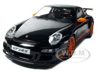 Porsche 911 (997) Gt3 Rs Black 1/12 Diecast Model Car By Autoart