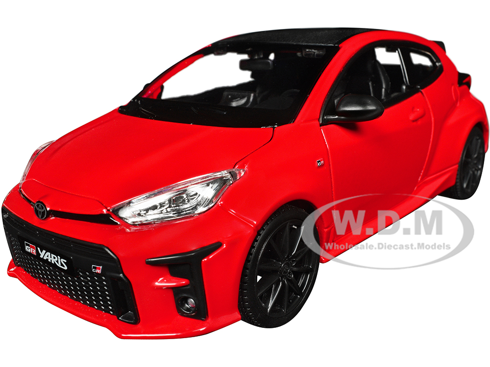 2021 Toyota GR Yaris Red with Carbon Top "Special Edition" Series 1/24 Diecast Model Car by Maisto