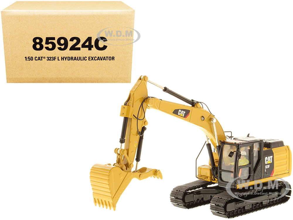 CAT Caterpillar 323F L Hydraulic Excavator with Thumb and Operator "Core Classics Series" 1/50 Diecast Model by Diecast Masters