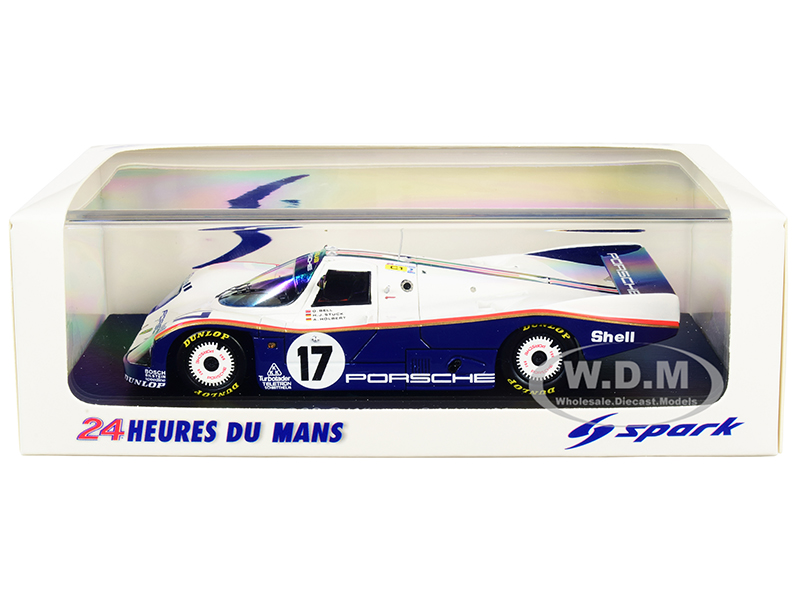 Image of Porsche 962 C 17 D. Bell - H. J. Stuck - A. Holbert Winner 24 Hours of Le Mans (1987) 1/43 Model Car by Spark