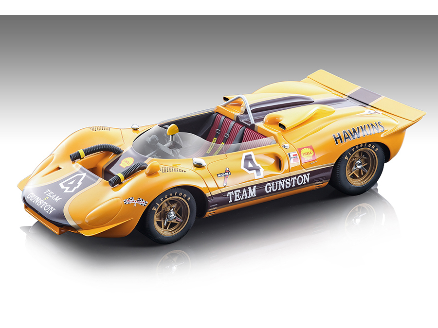 Ferrari 350 P4 Can Am #4 Paul Hawkins Winner Roy Hesketh 3 Hours (1968) Mythos Series Limited Edition to 165 pieces Worldwide 1/18 Model Car by Tecnomodel