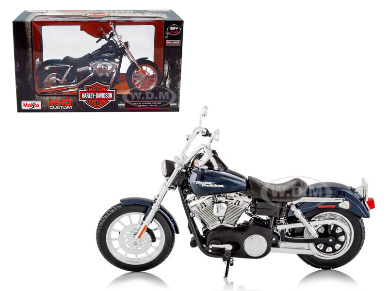 2006 Harley Davidson FXDBI Dyna Street Bob Bike Motorcycle Model 1/12 by Maisto