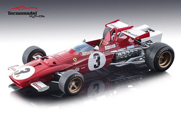 Ferrari 312b Car 3 Jacky Ickx Winner 1970 Grand Prix Mexico Mythos Series Limited Edition To 100 Pieces Worldwide 1/18 Model Car By Tecnomodel