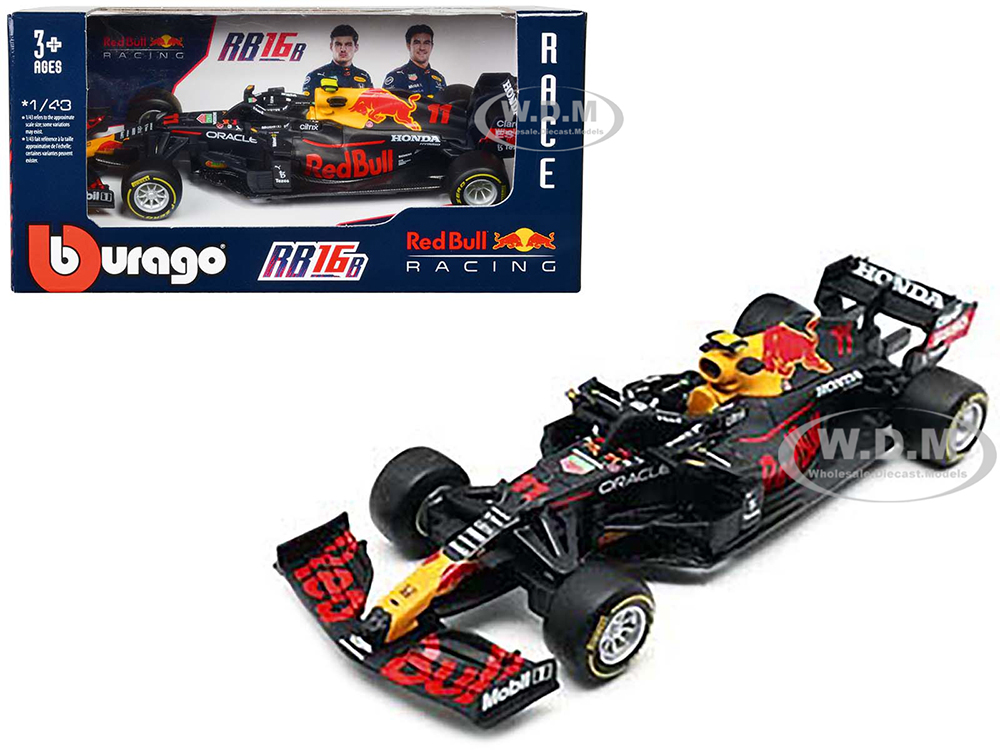Honda RB16B #11 Sergio Perez Red Bull Racing Formula One F1 World Championship (2021) 1/43 Diecast Model Car by Bburago