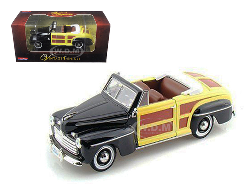 1946 Ford Woody Sportsman Black 1/32 Diecast Car Model by Arko Products