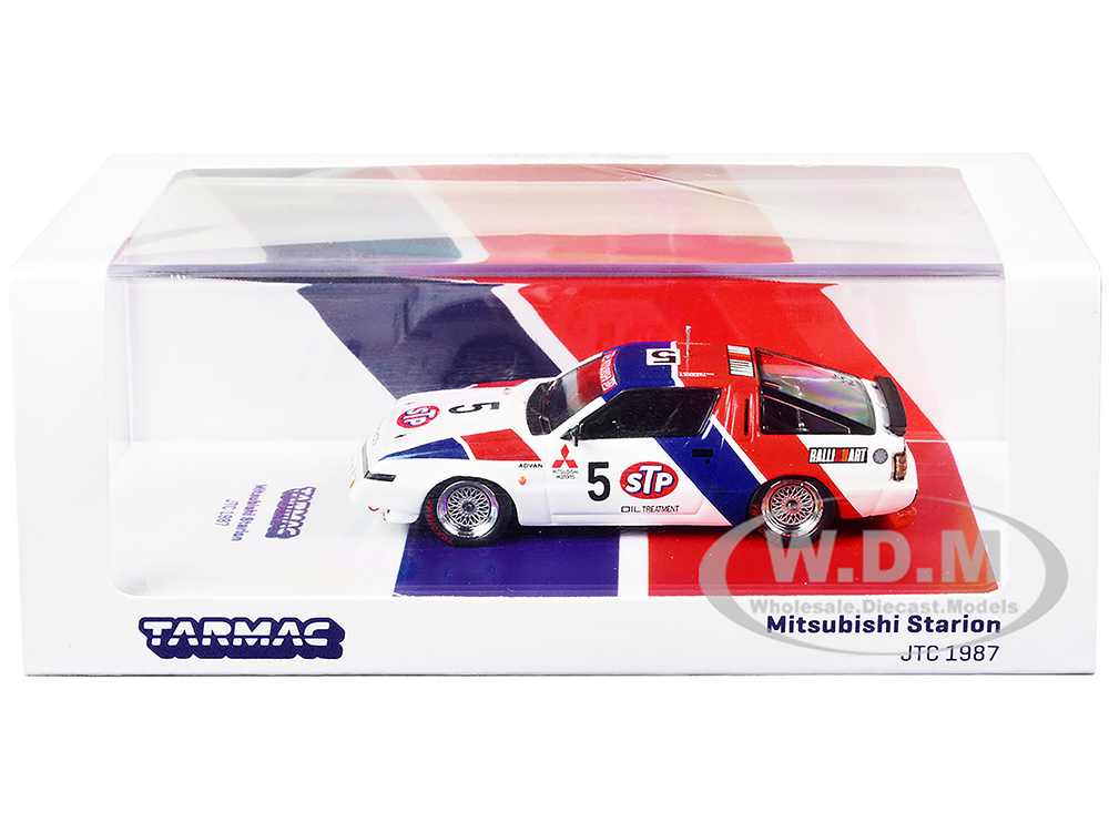 Mitsubishi Starion RHD (Right Hand Drive) #5 Kuminitsu Takahashi - Akihiko Nakaya Japanese Touring Car Championship (1987) 1/64 Diecast Model Car by Tarmac Works