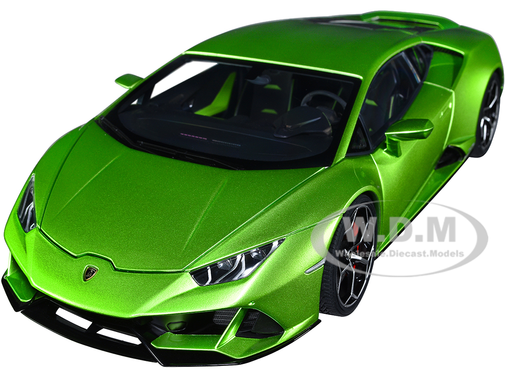 Lamborghini Huracan EVO Verde Selvans Green Metallic 1/18 Model Car by Autoart